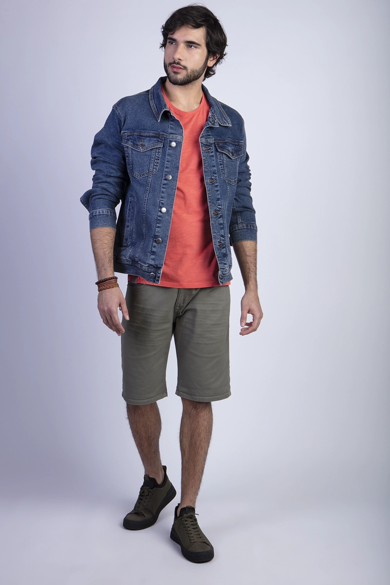 CHAQUETA BASIC DENIMFJ NAVY - 3