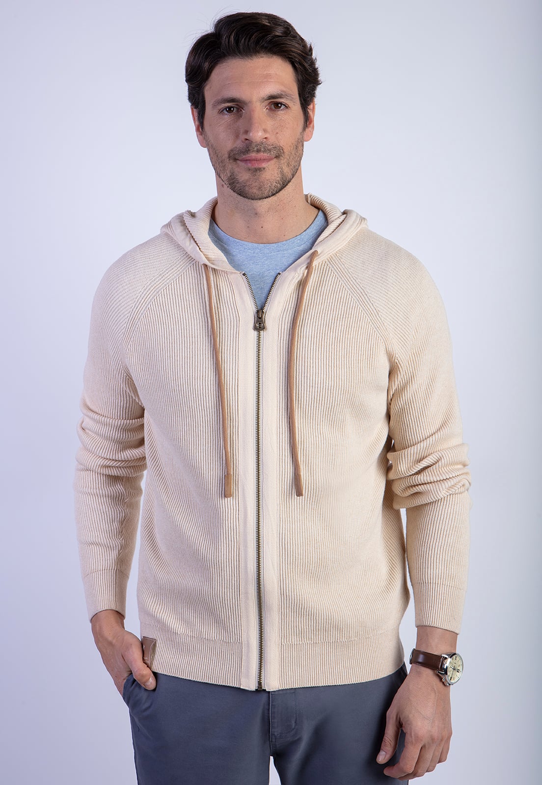 SWEATER BRENDWOOD SAND MELANGE - 1