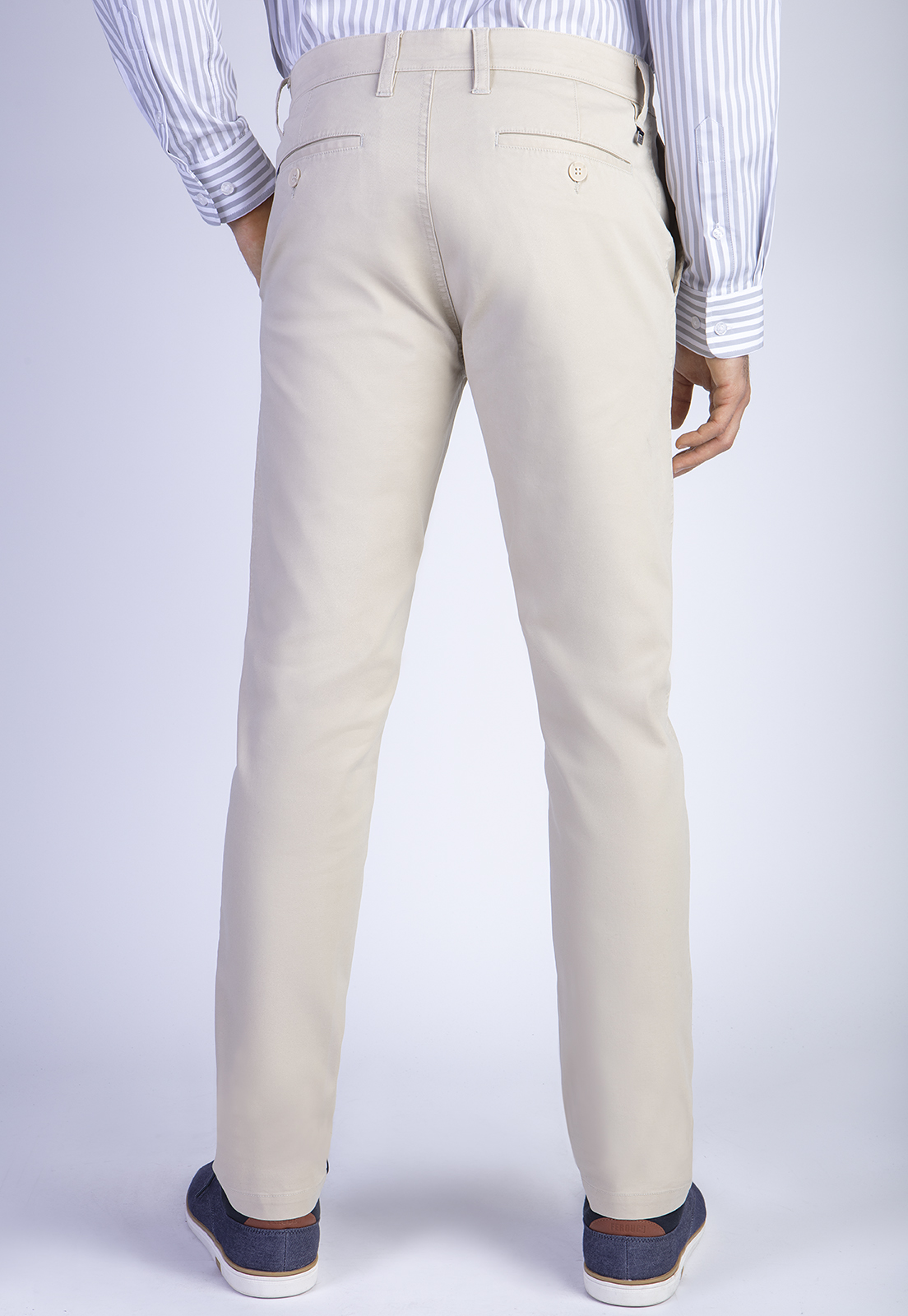 PANTALÓN TWILL SLIM /33 SAND - 2