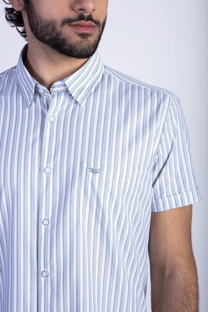 CAMISA LISTADA LANCASTER F GREEN - 4