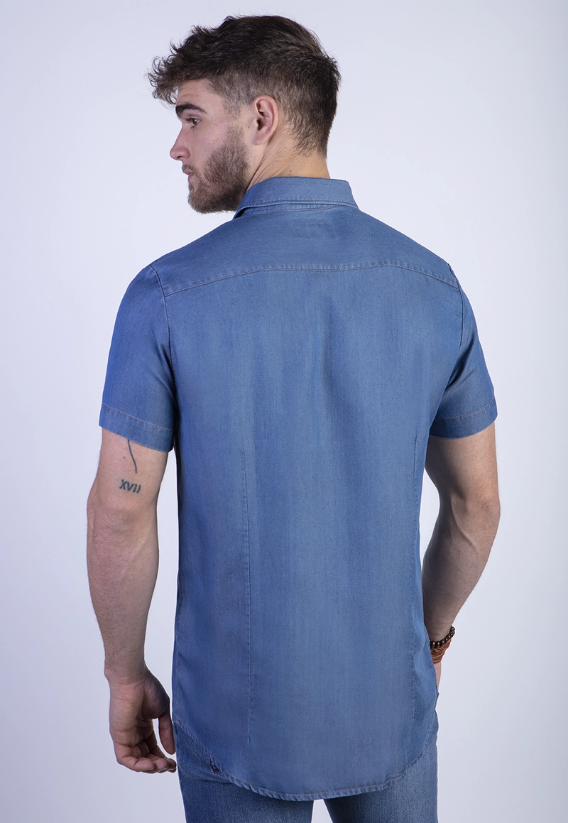 CAMISA SPORT TENCEL FJ INDIGO - 2