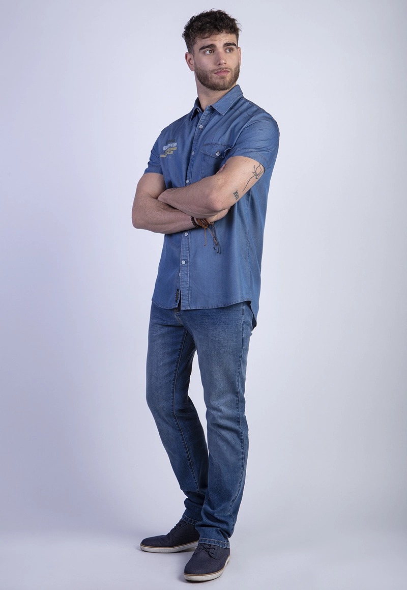 CAMISA SPORT TENCEL FJ INDIGO - 3