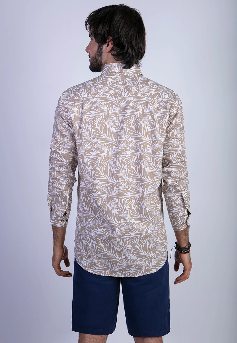 CAMISA ESTAMPADA VERMONT FJ SAND - 2