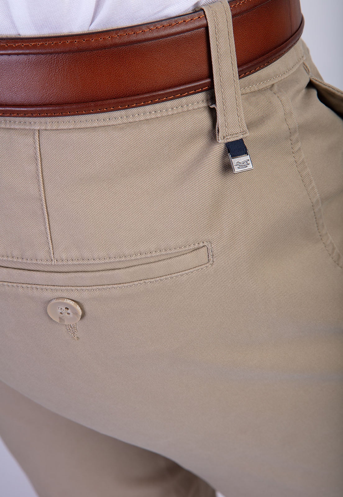 PANTALÓN ALGODÓN HOMBRE FEROUCH KHAKI 206003X0008 TWILL SLIM L/33 - 4