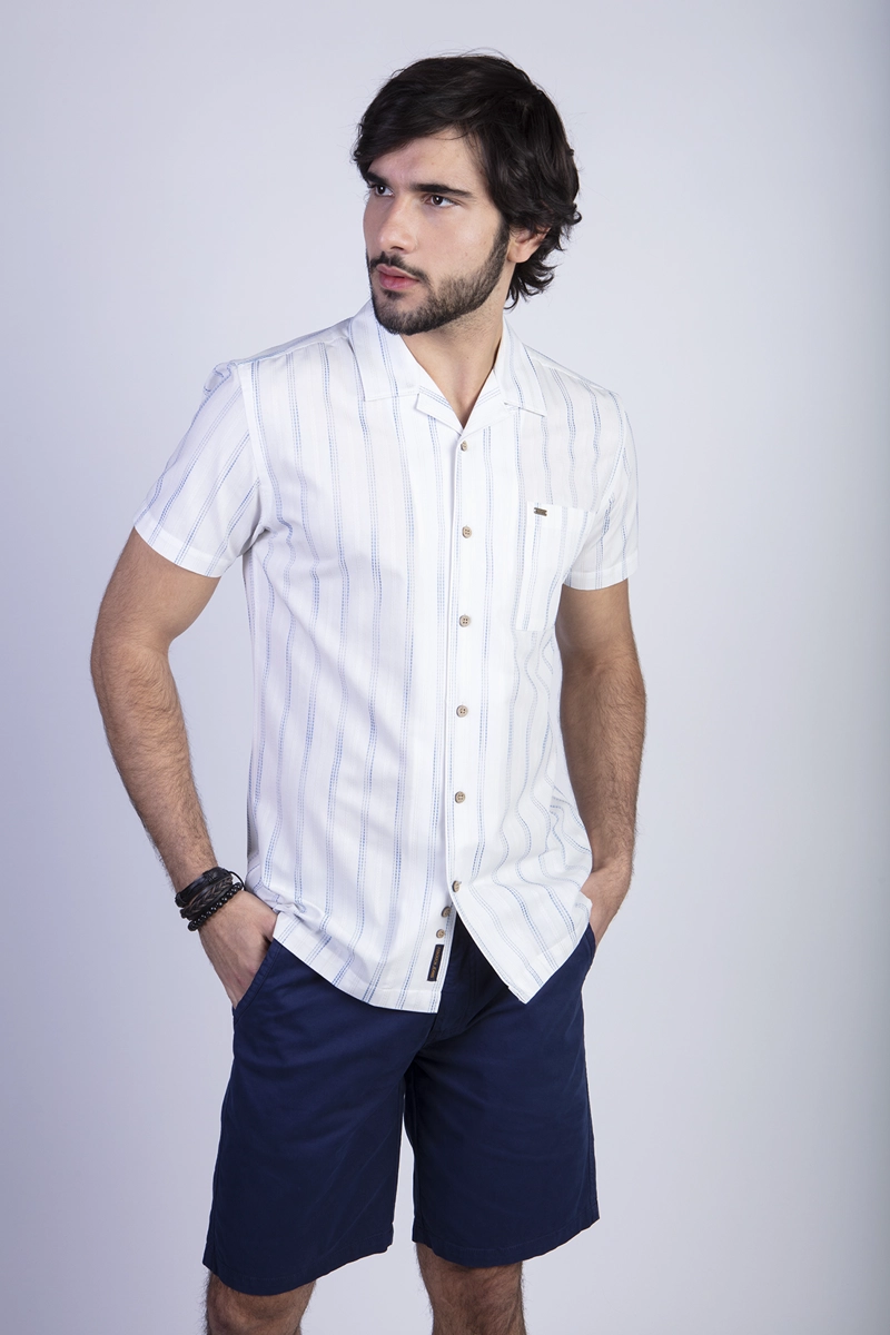CAMISA SPORT HAWAI FJ SKY - 1