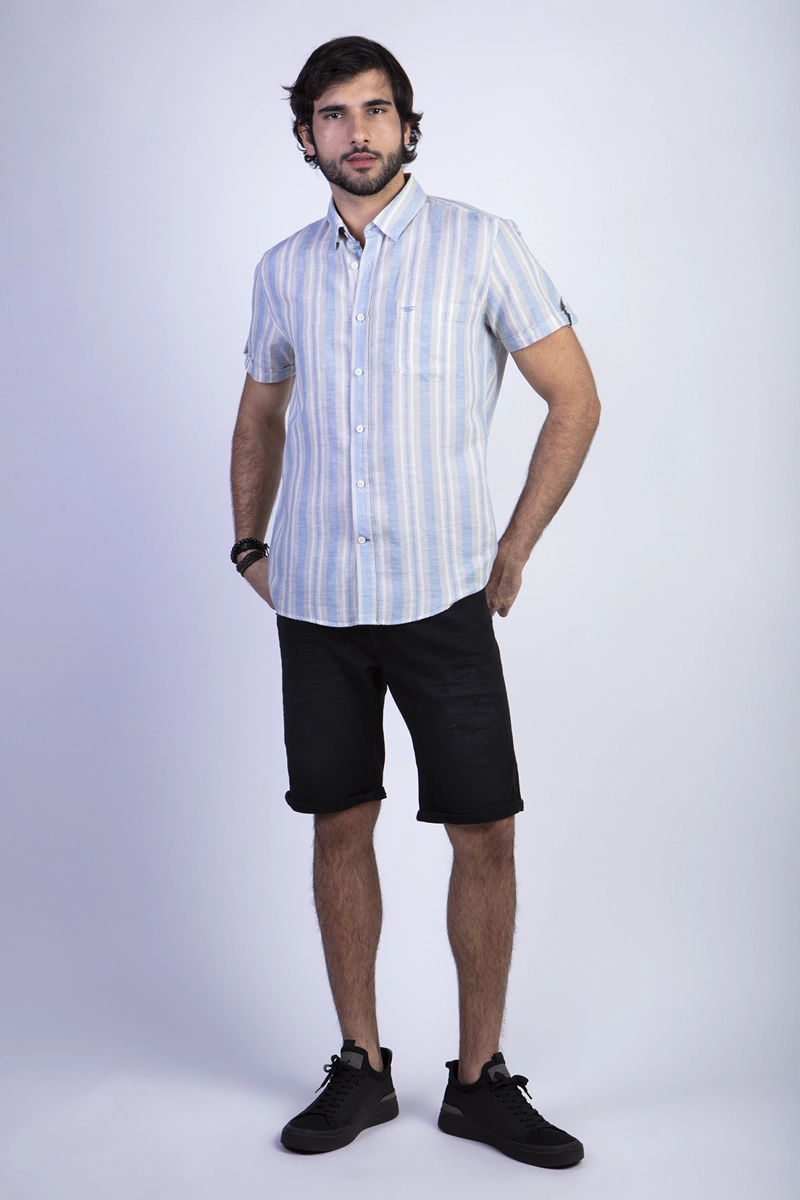 CAMISA LISTADA ST. LOUIS F SKY - 3