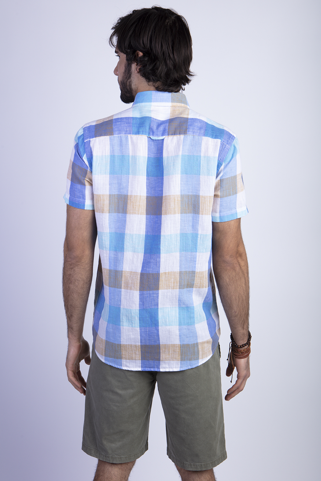 CAMISA CUADRO COLOR F BLUE - 2