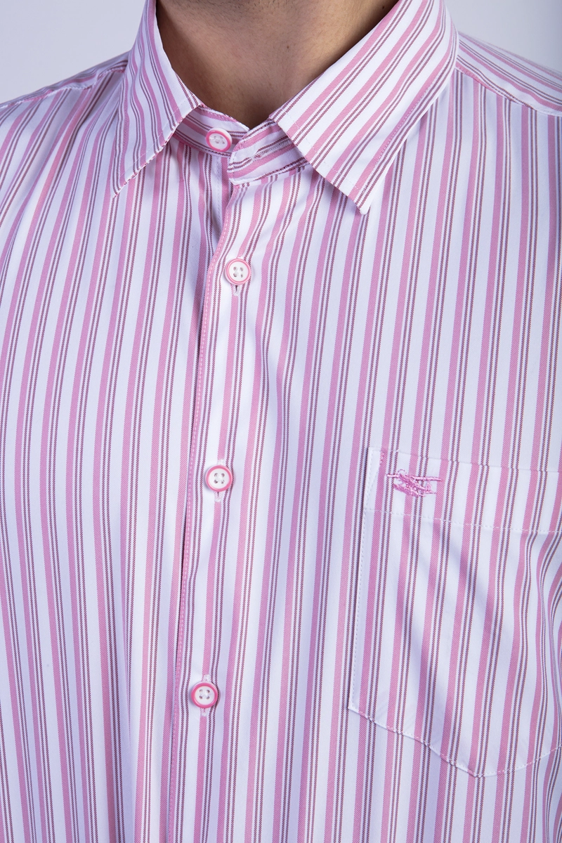 CAMISA LISTADA LANCASTER F RED - 4