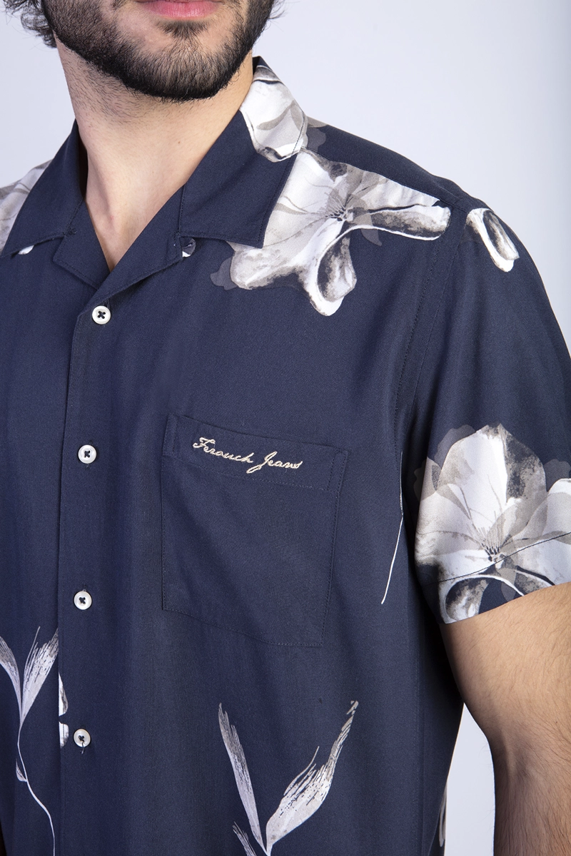 CAMISA ESTAMPADA FLORES FJ BLACK - 4