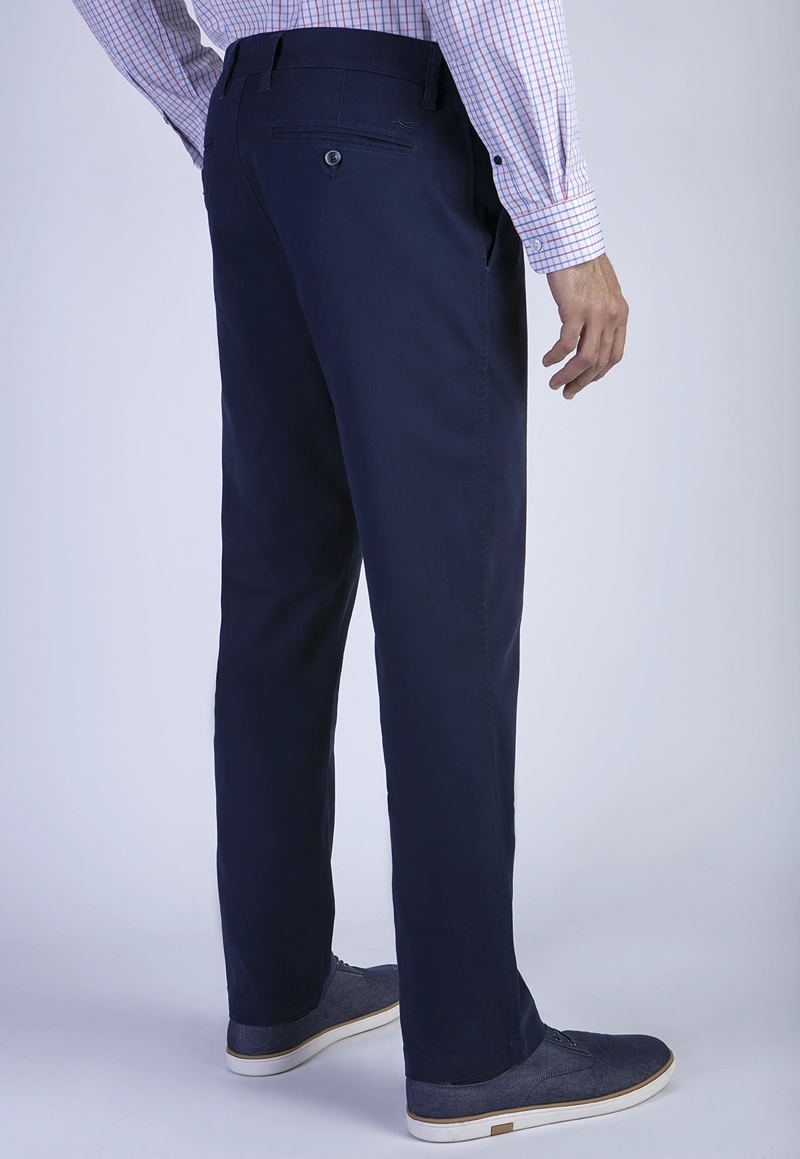 PANTALÓN ALGODÓN HOMBRE FEROUCH BLUE 206001X0223 TWILL WITHOUT PLEATS L/33 DK. - 2