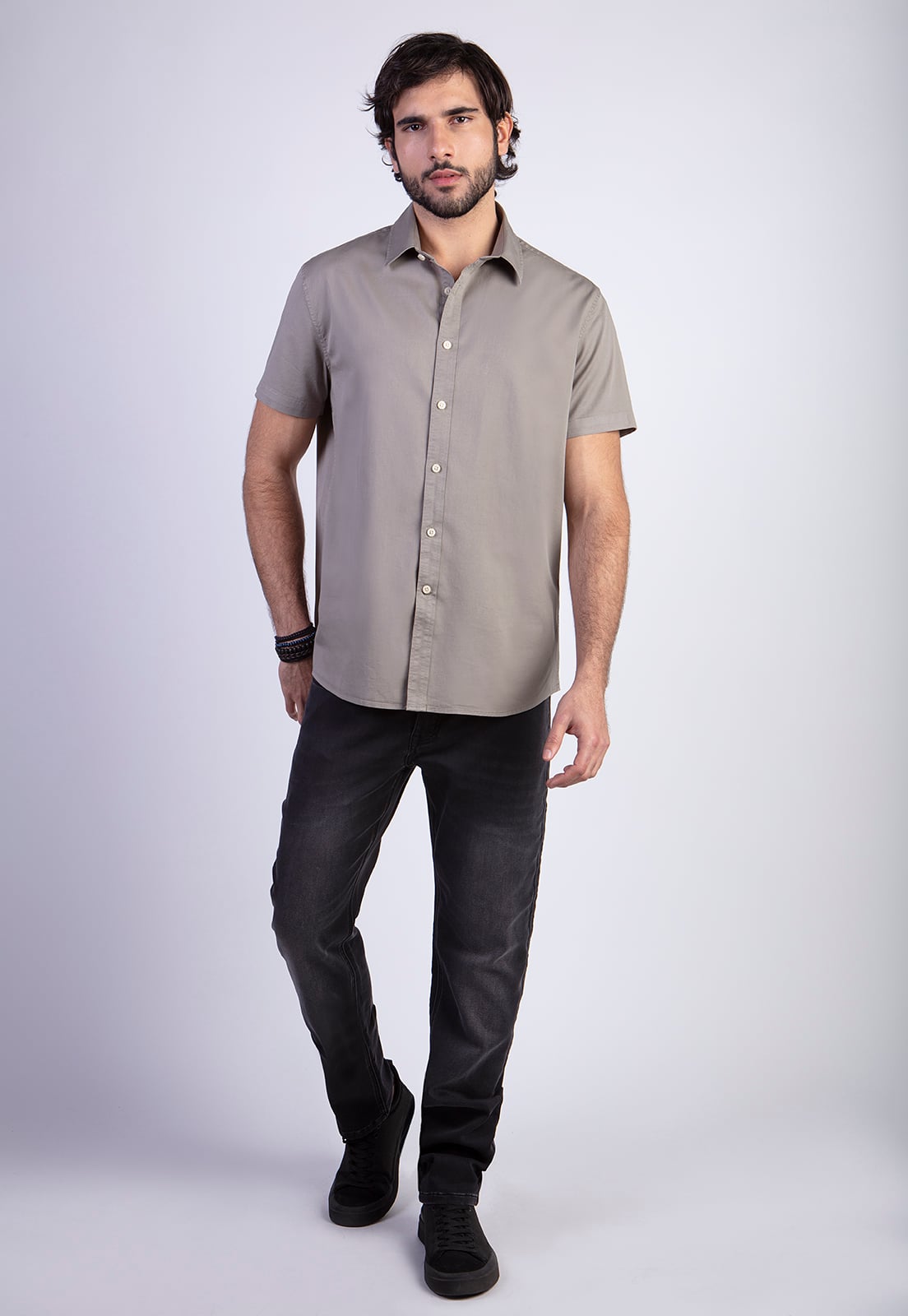 CAMISA OVERSIDE MIAMI FJ LT MILITARY - 3