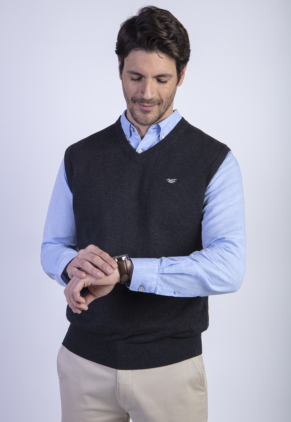 SWEATER W/S SMART CASUAL BLACK - 1