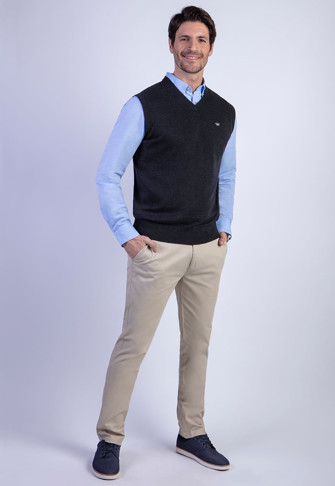 SWEATER W/S SMART CASUAL BLACK - 3