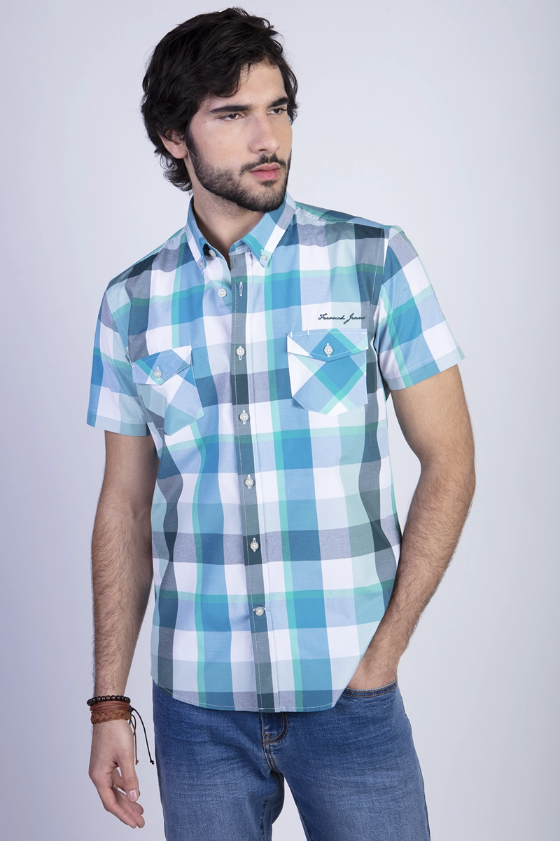 CAMISA CHECKERED NEVADA FJ GREEN - 1