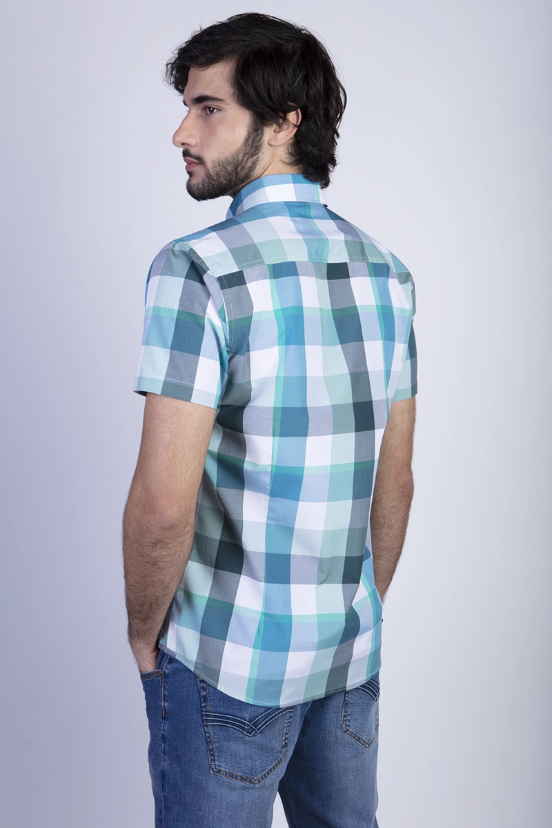 CAMISA CHECKERED NEVADA FJ GREEN - 2