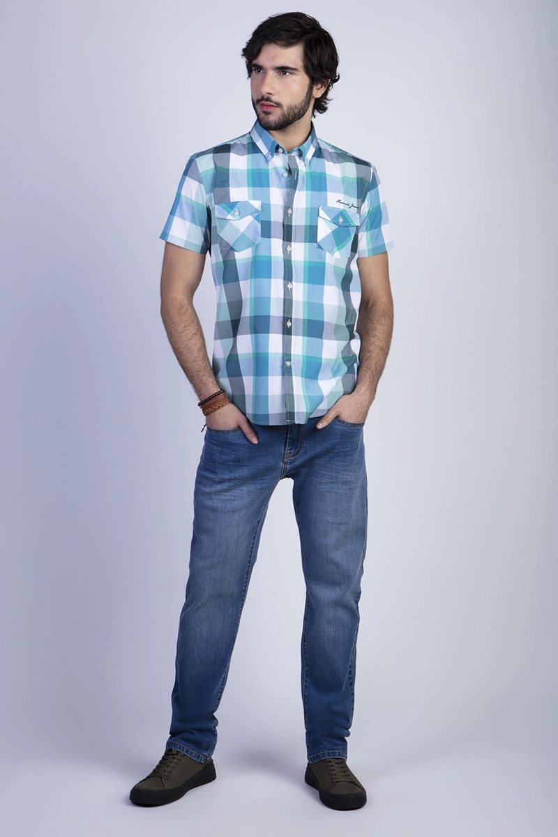 CAMISA CHECKERED NEVADA FJ GREEN - 3