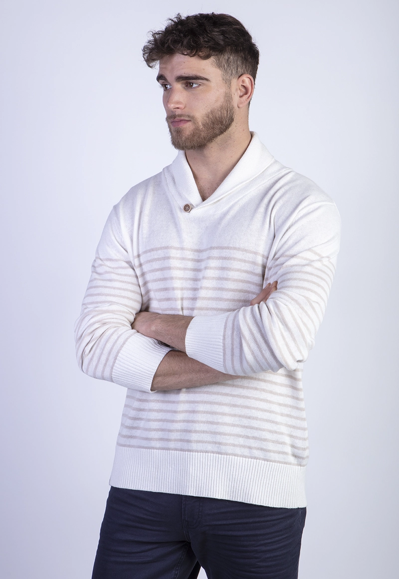 SWEATER BOSTON F ECRU - 1