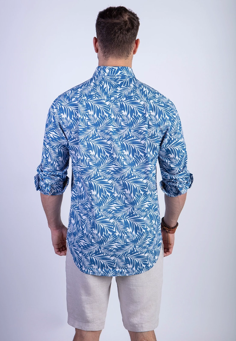 CAMISA ESTAMPADA VERMONT FJ INDIGO - 2