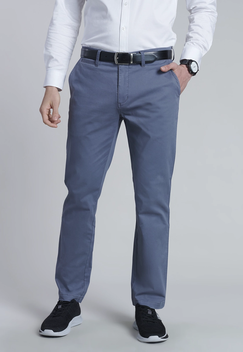 PANTALÓN ALGODÓN HOMBRE FEROUCH GRIS 206000X0107 TWILL REGULAR L/31 METAL - 5