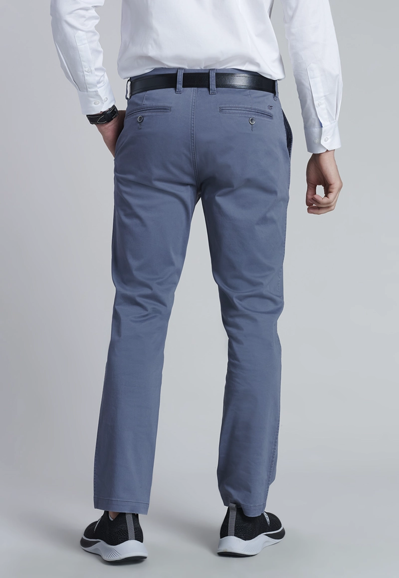 PANTALÓN ALGODÓN HOMBRE FEROUCH GRIS 206000X0107 TWILL REGULAR L/31 METAL - 8