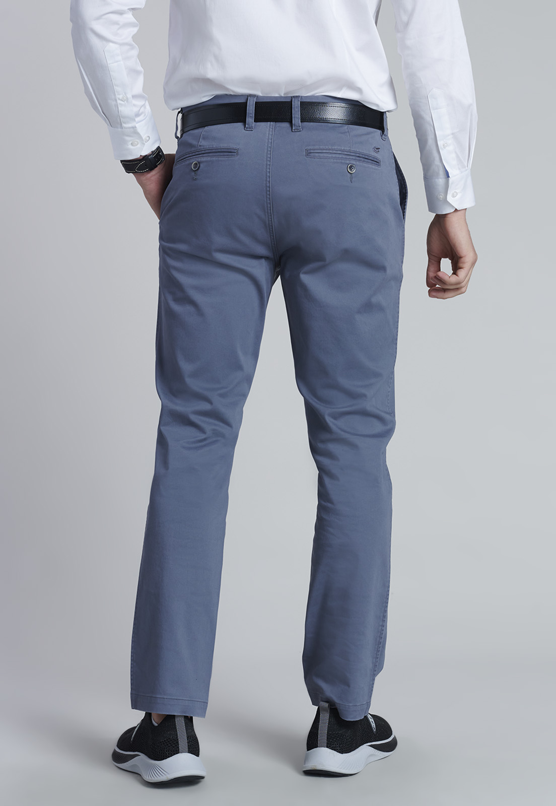 PANTALÓN ALGODÓN HOMBRE FEROUCH GRIS 206000X0107 TWILL REGULAR L/31 METAL - 8