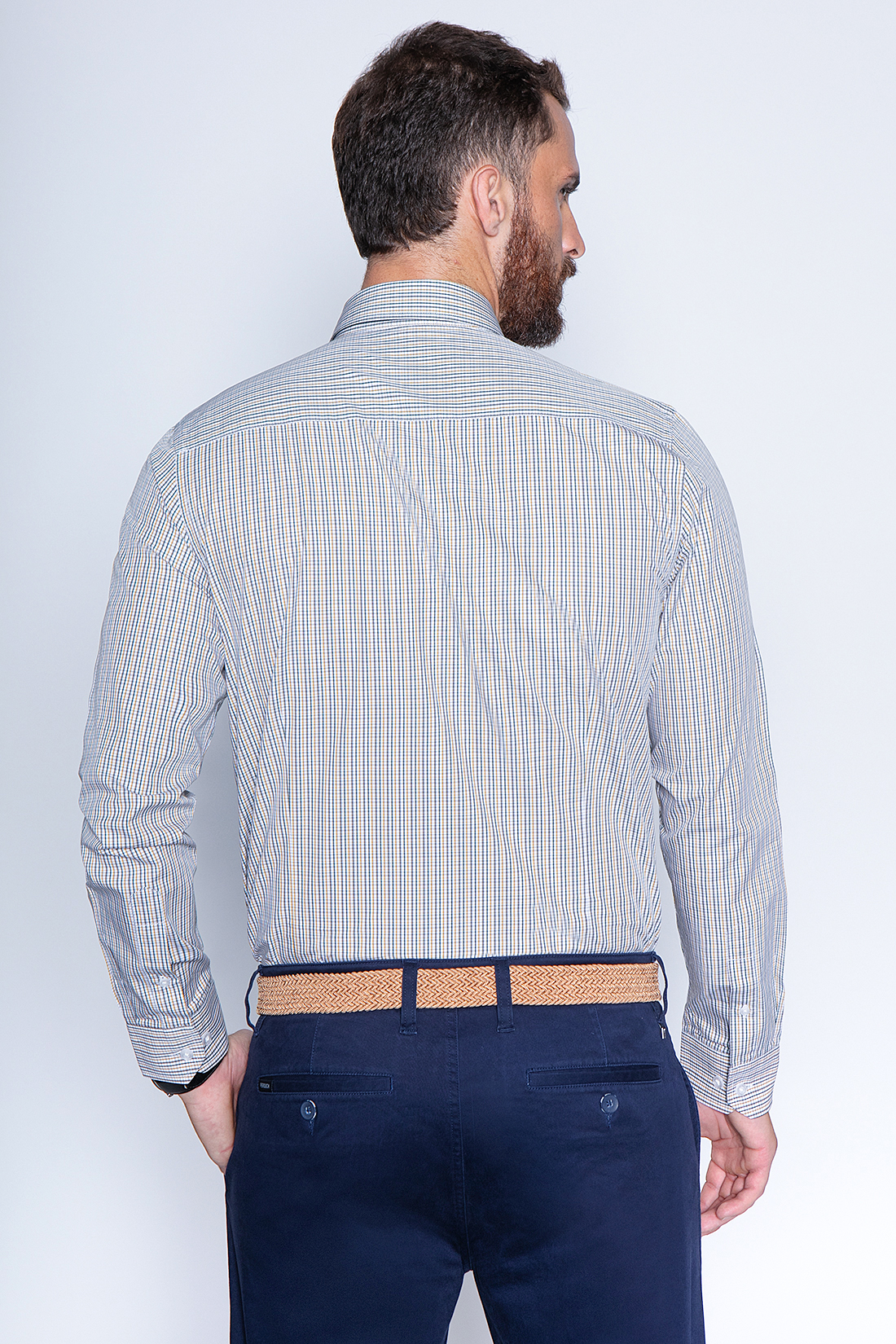 CAMISA CUADRO DAKOTA SM MUSTARD - 2