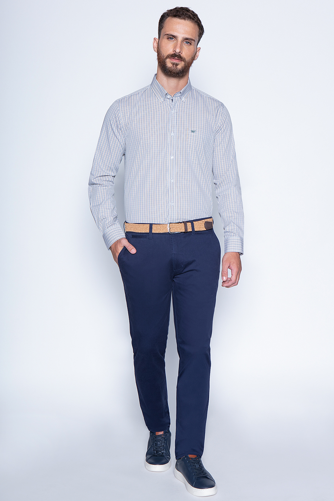 CAMISA CUADRO DAKOTA SM MUSTARD - 4