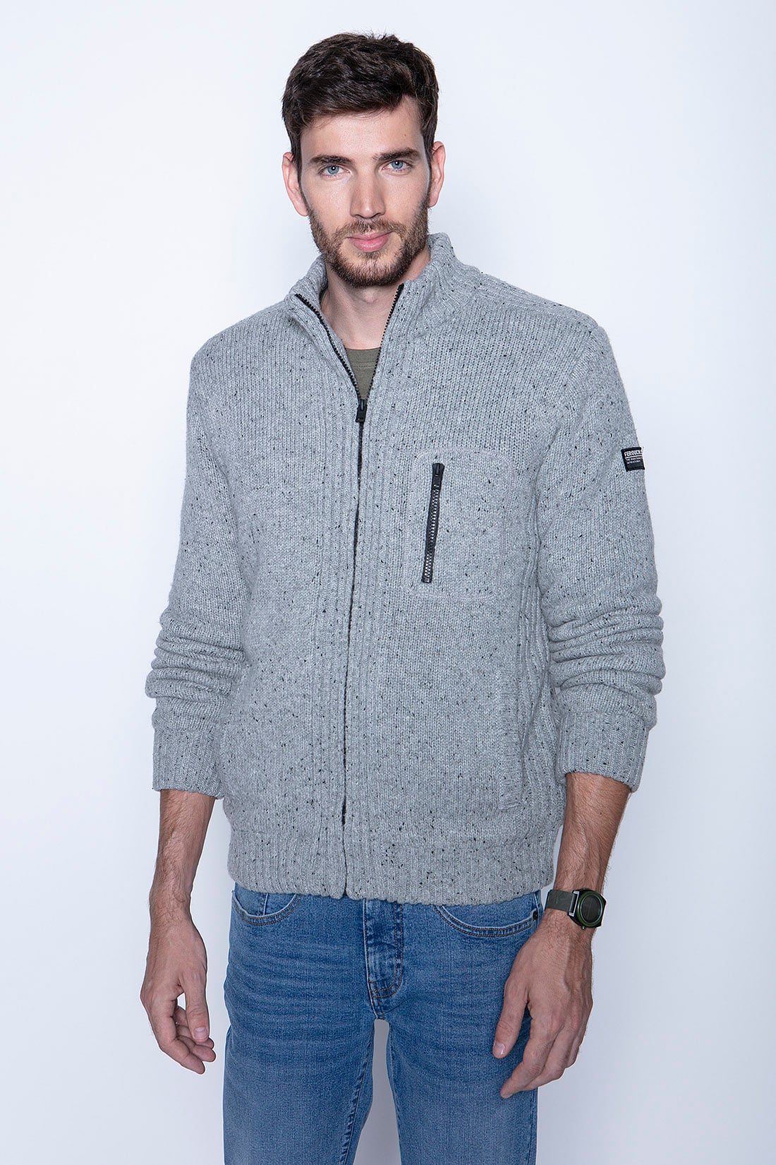 SWEATER CLEARWATER FJ LT GREY - 1