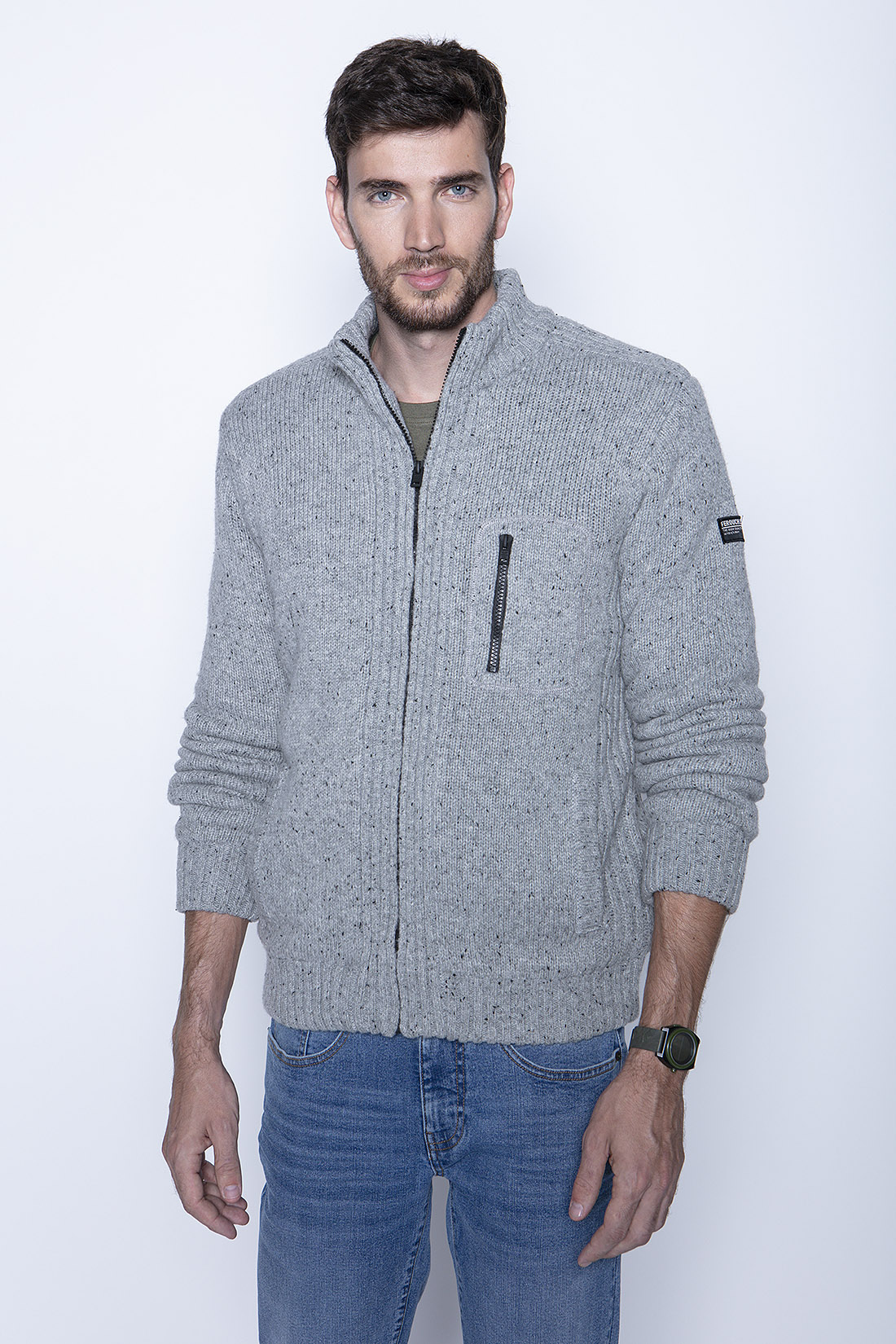 SWEATER CLEARWATER FJ LT GREY - 1
