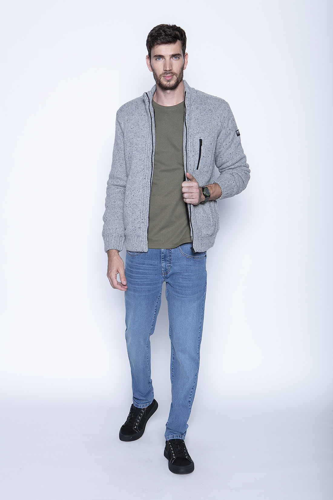 SWEATER CLEARWATER FJ LT GREY - 4