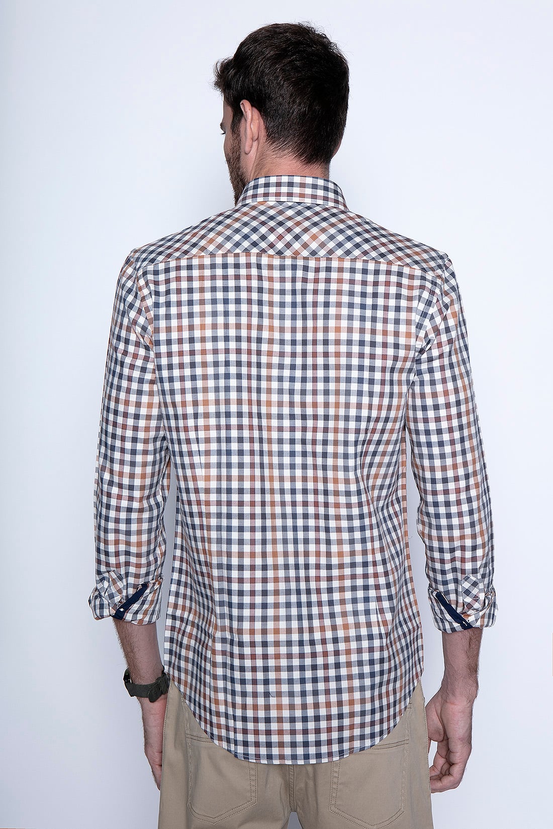 CAMISA CHECK VIRGINIA F CAMEL - 2