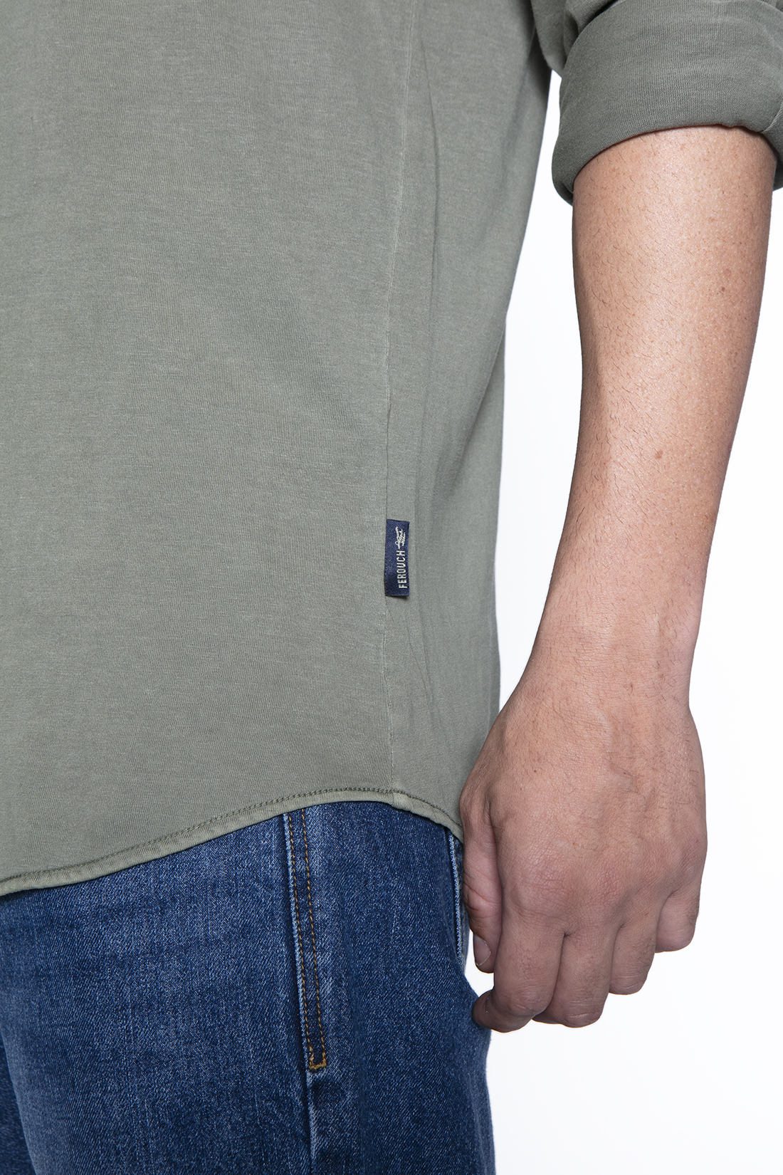 CAMISA JERSEY GARMENT DYED F GREEN - 5