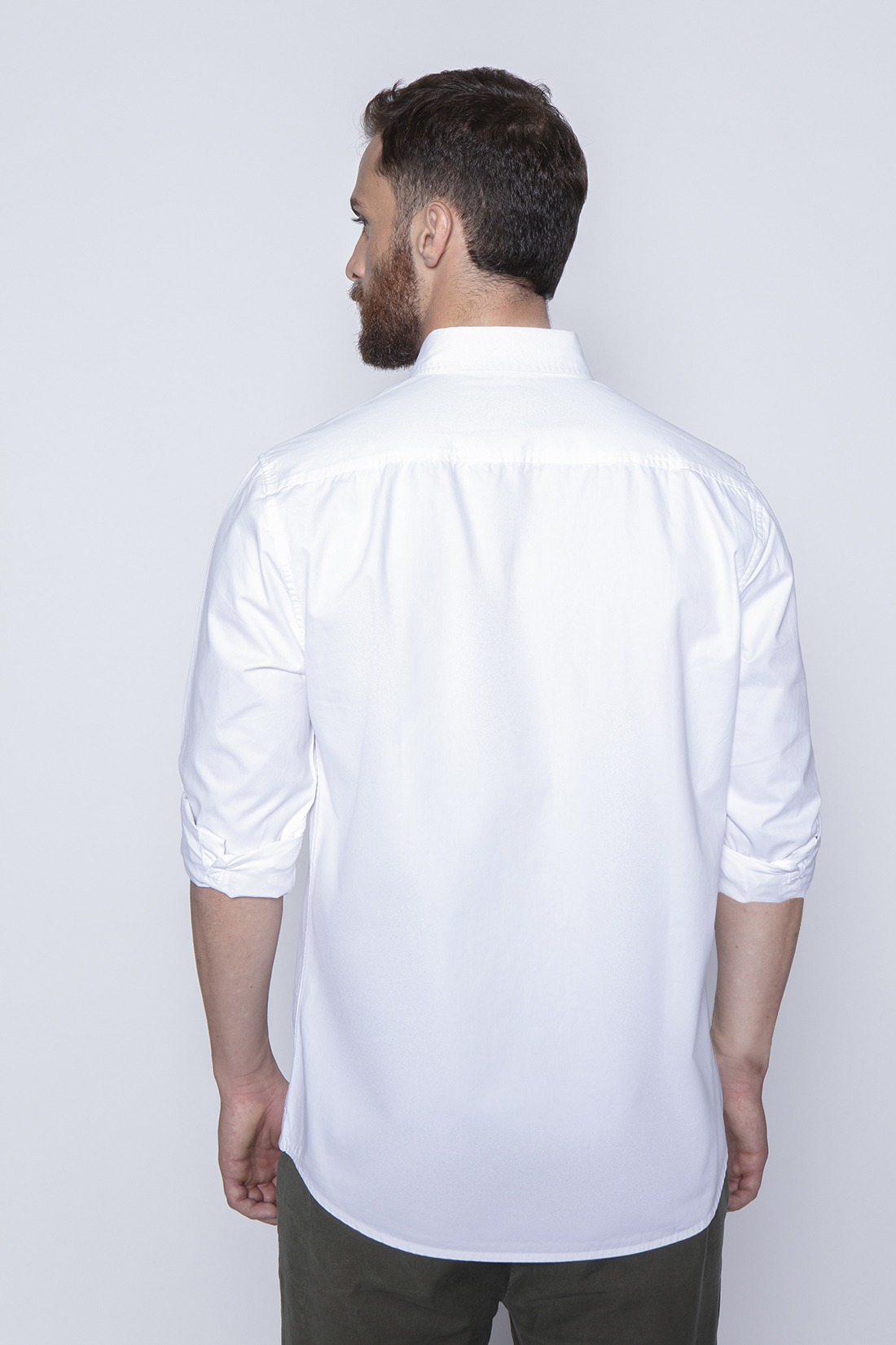 CAMISA GARMENT DYED SPORT FJ WHITE - 2