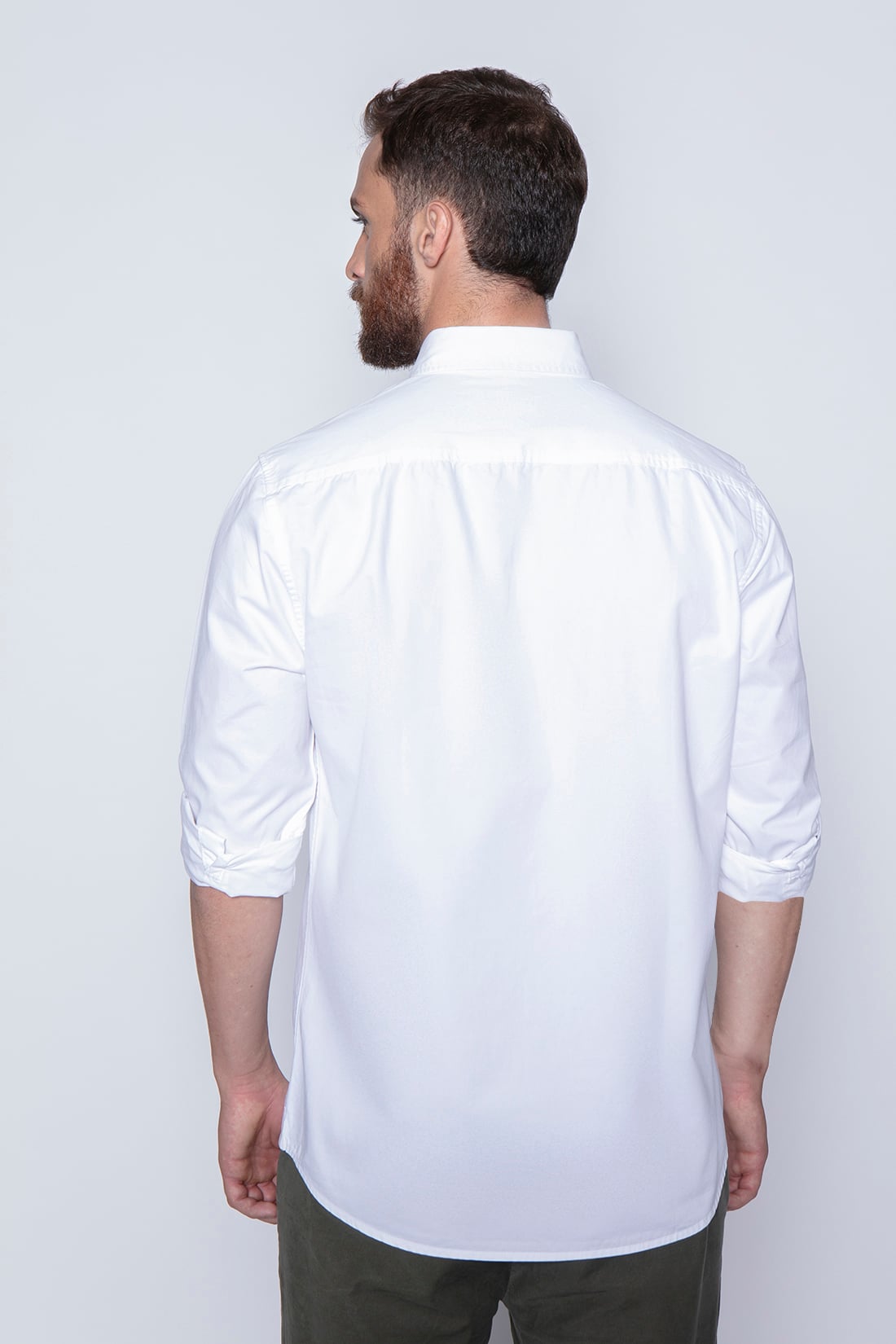 CAMISA GARMENT DYED SPORT FJ WHITE - 2