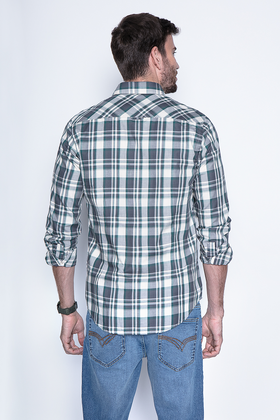 CAMISA CHECK CALIFORNIA FJ GREEN - 2