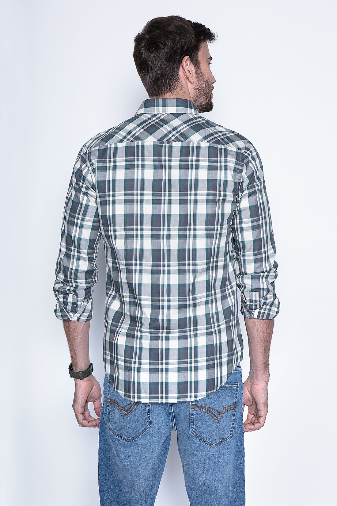 CAMISA CHECK CALIFORNIA FJ GREEN - 2