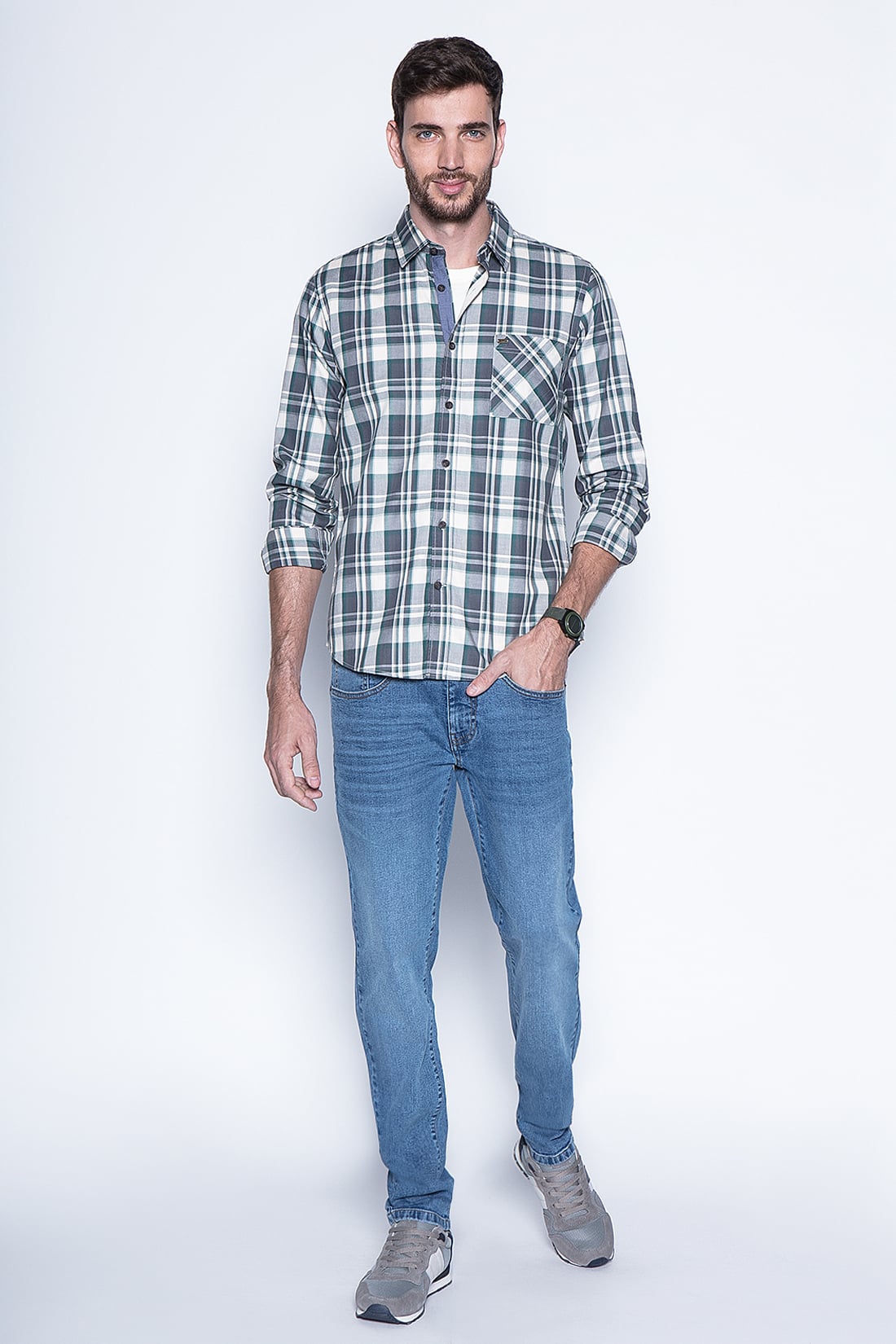 CAMISA CHECK CALIFORNIA FJ GREEN - 4