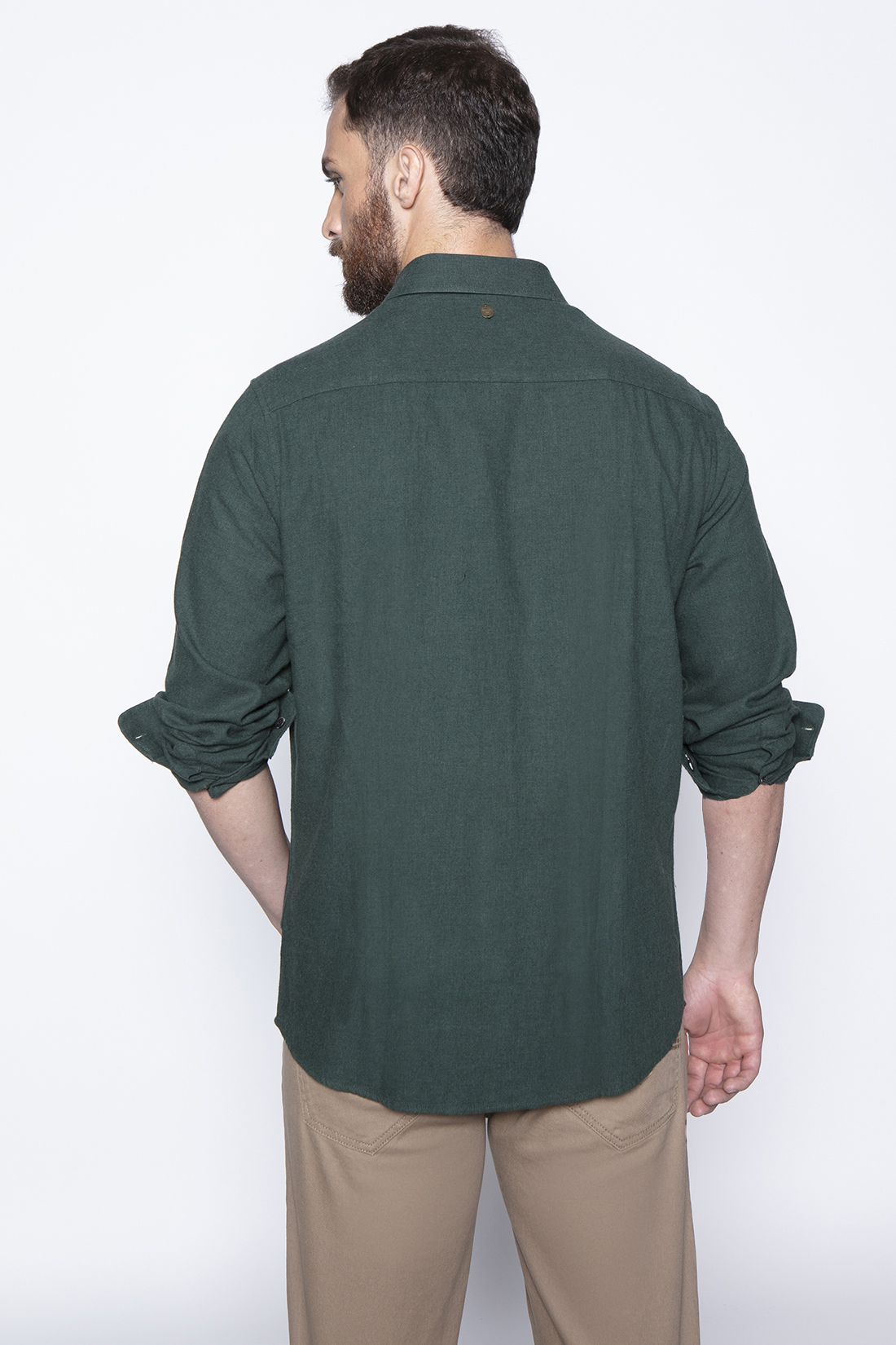 CAMISA SPORT F GREEN MELANG - 2