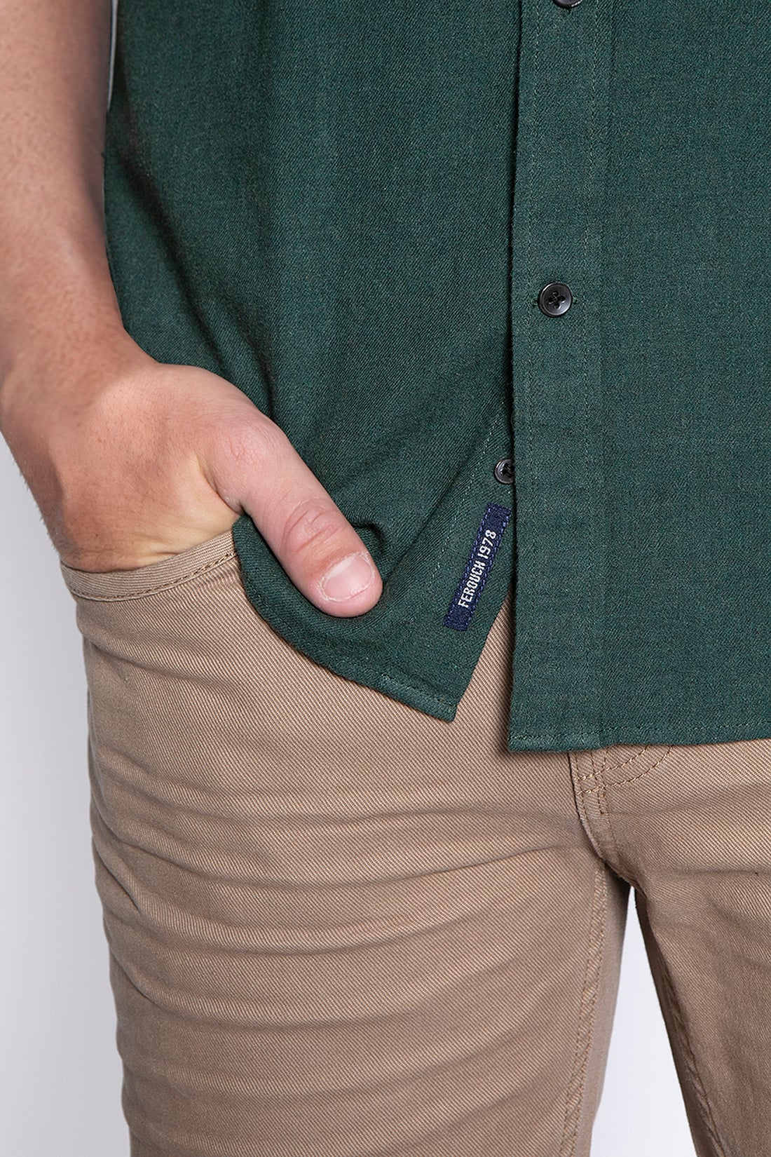 CAMISA SPORT F GREEN MELANG - 5