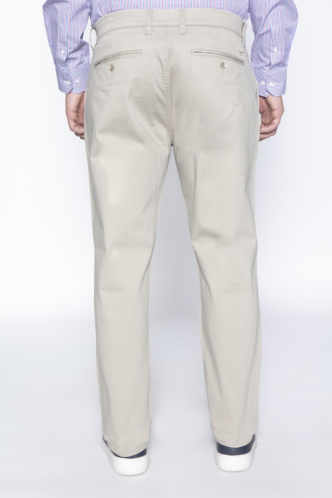 PANTALÓN TWILL WITHOUT PLEATS L/33 ALMOND - 2