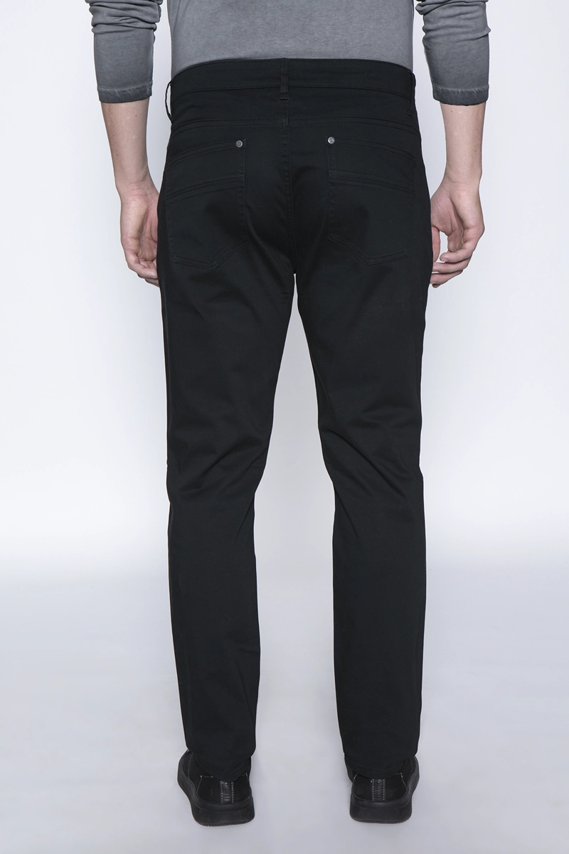 PANTALÓN ALGODÓN HOMBRE FEROUCH NEGRO 206009X0016 FIVE POCKET - 2
