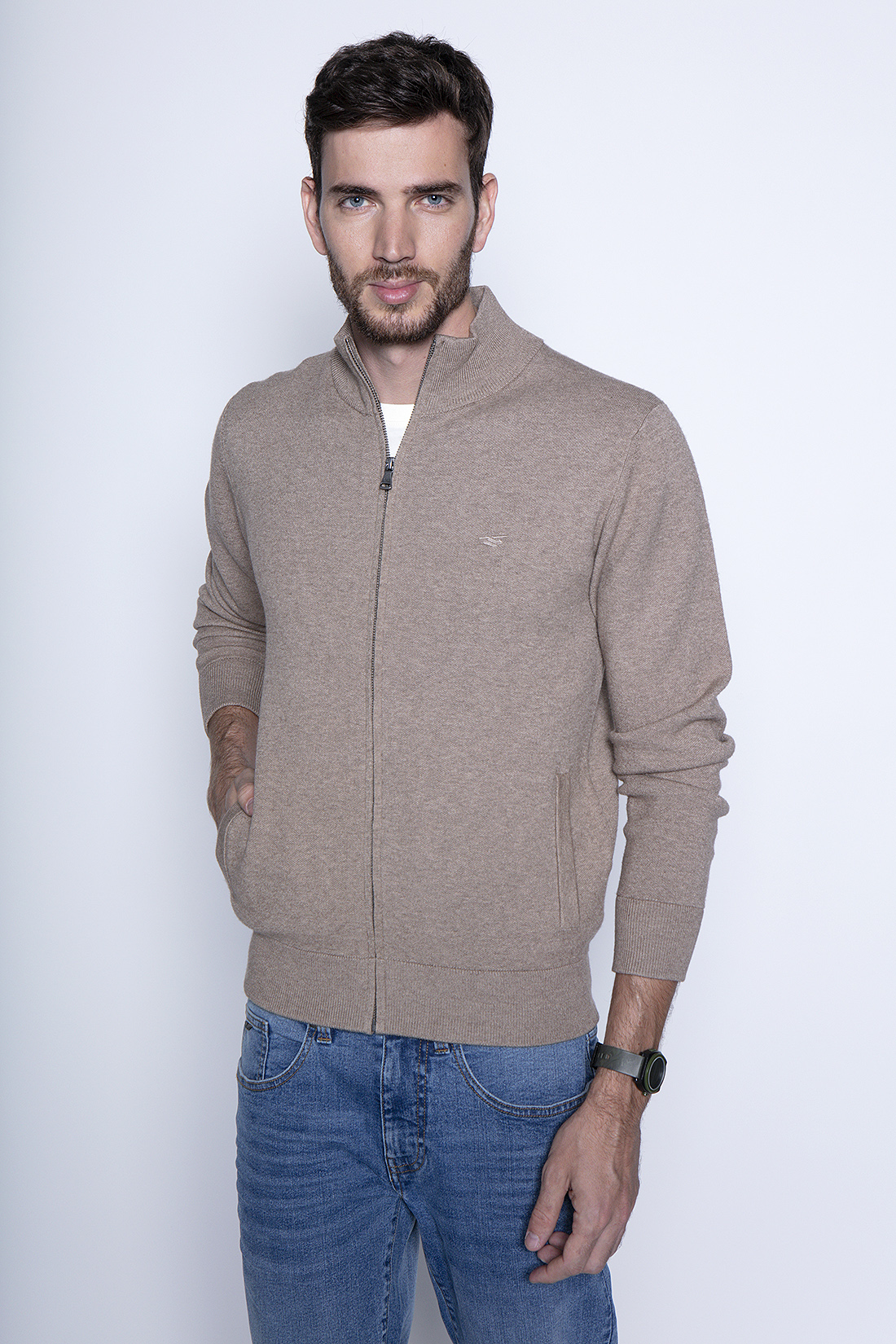 SWEATER BERKELEY F CARAMEL - 1