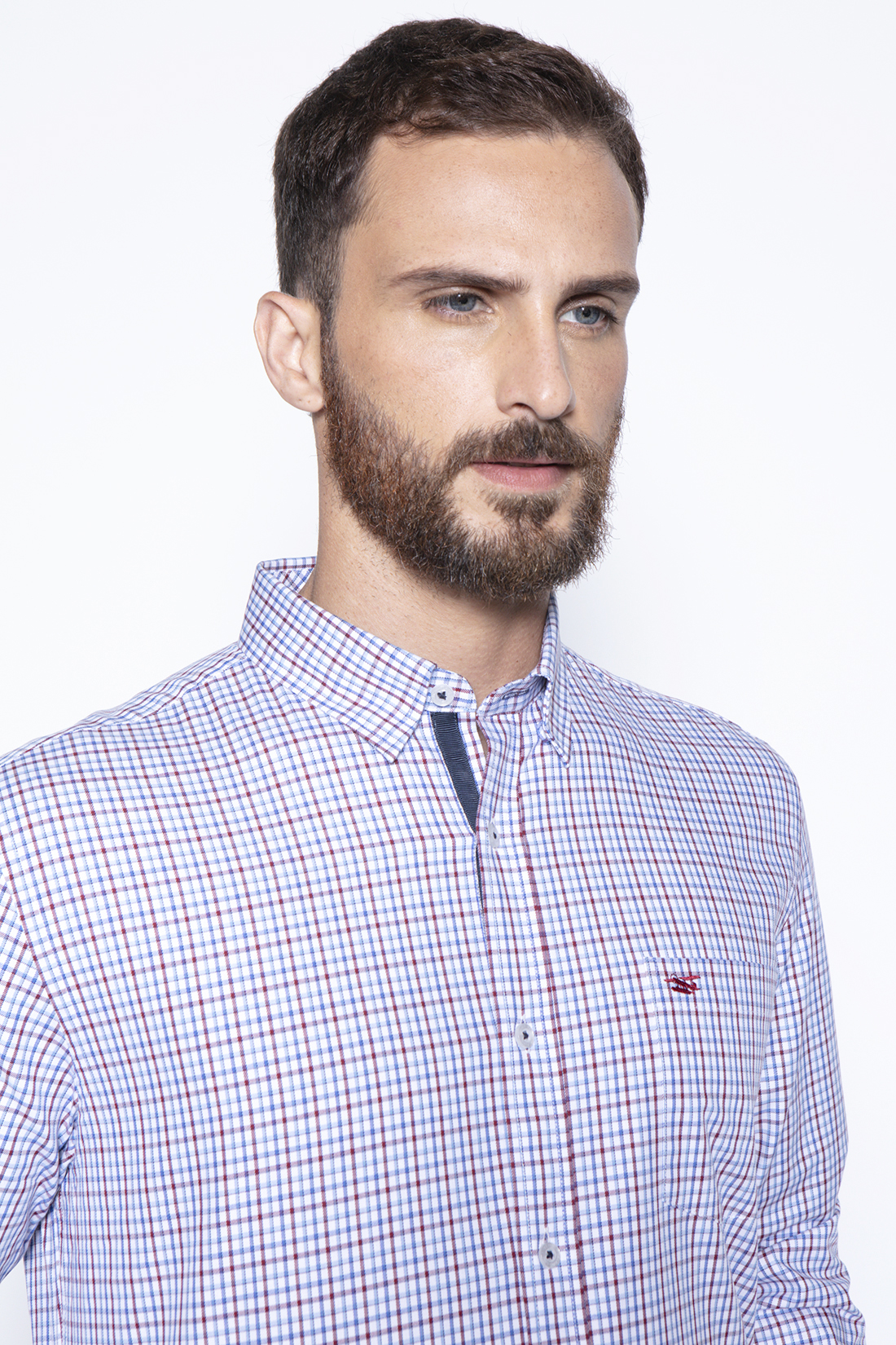 CAMISA CHECKERED MADISON SM RED - 3