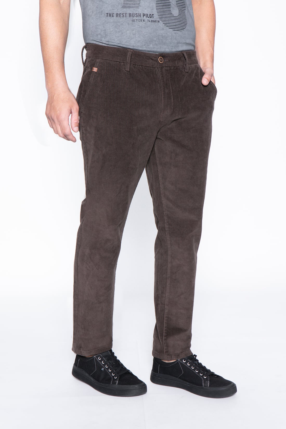 PANTALÓN CAMBRIDGE F BROWN - 1