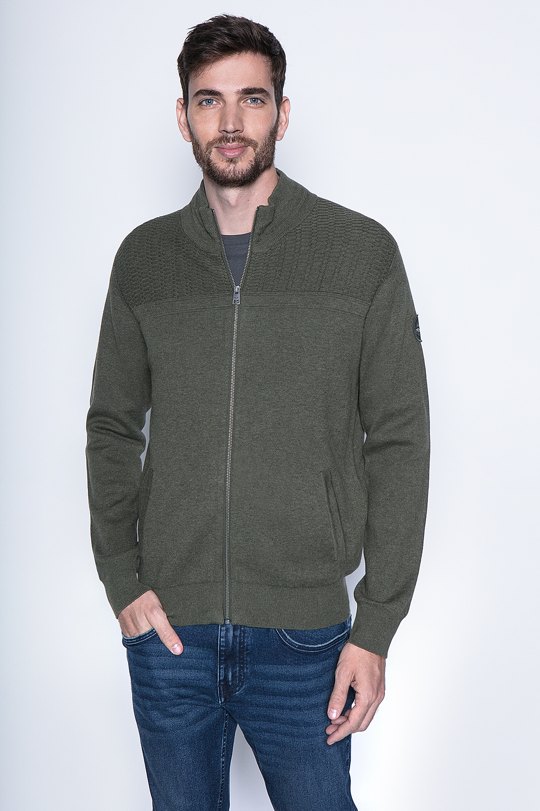SWEATER BERWYN FJ LT MILITARY - 1