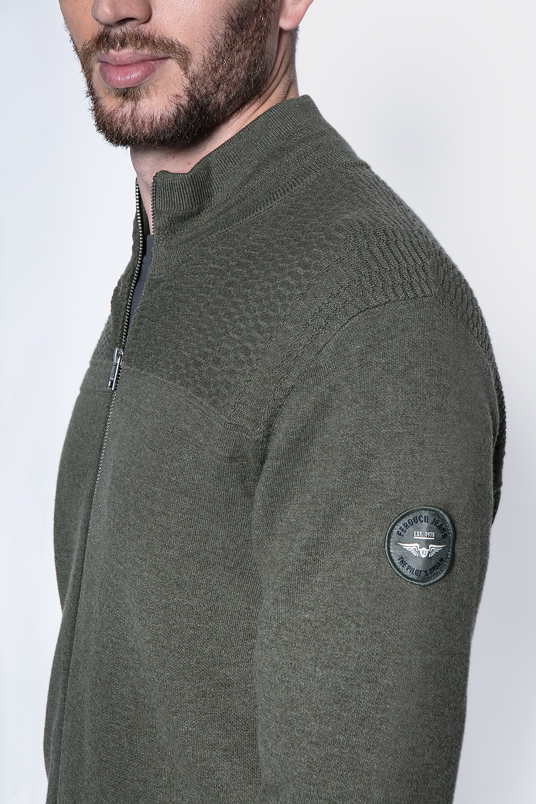 SWEATER BERWYN FJ LT MILITARY - 5