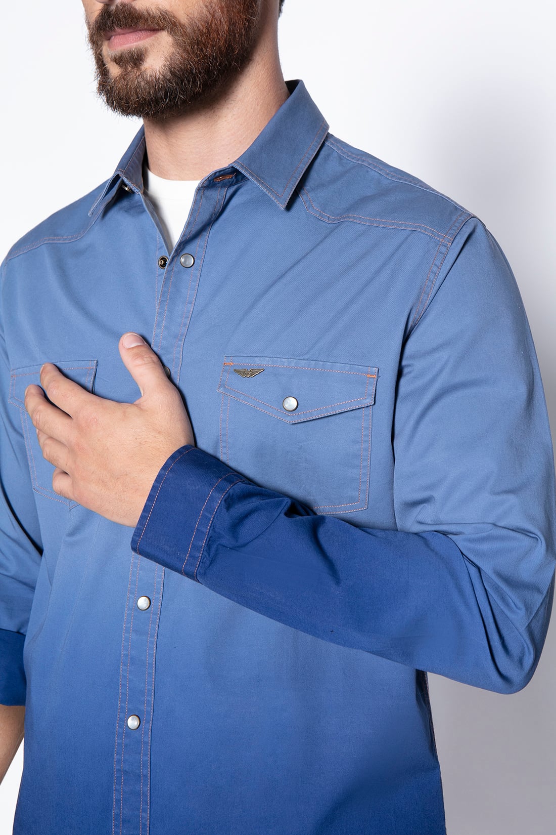 CAMISA DEGRADE FJ BLUE - 3