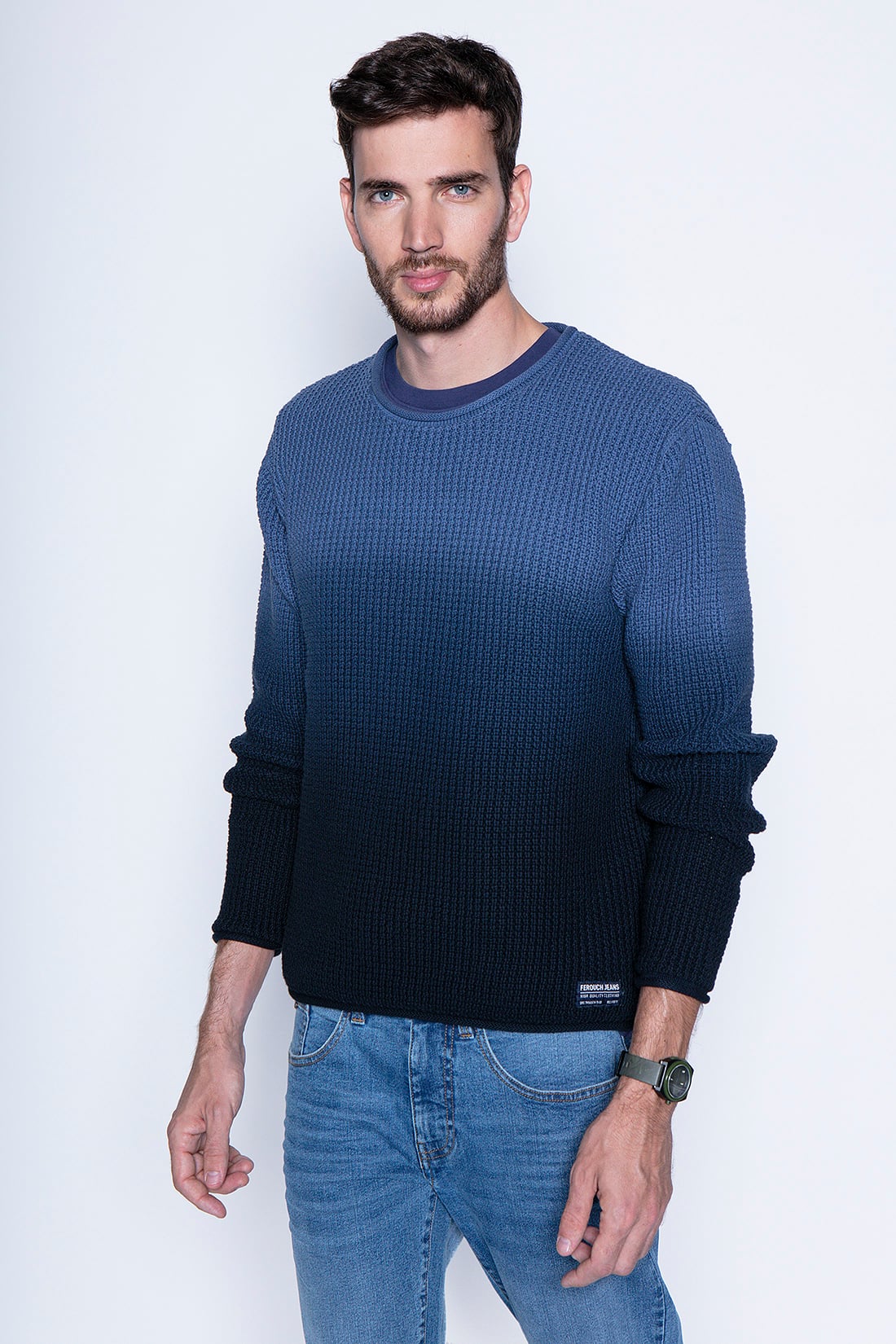 SWEATER BRENTWOOD FJ BLUE - 1