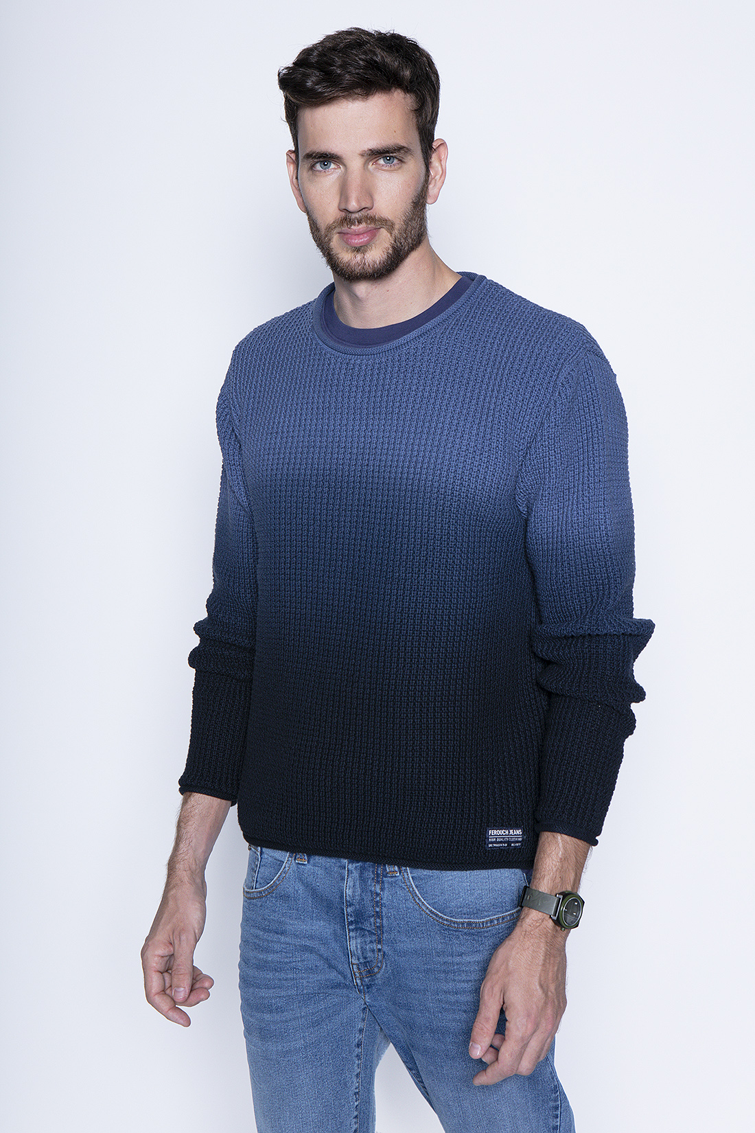 SWEATER BRENTWOOD FJ BLUE - 1