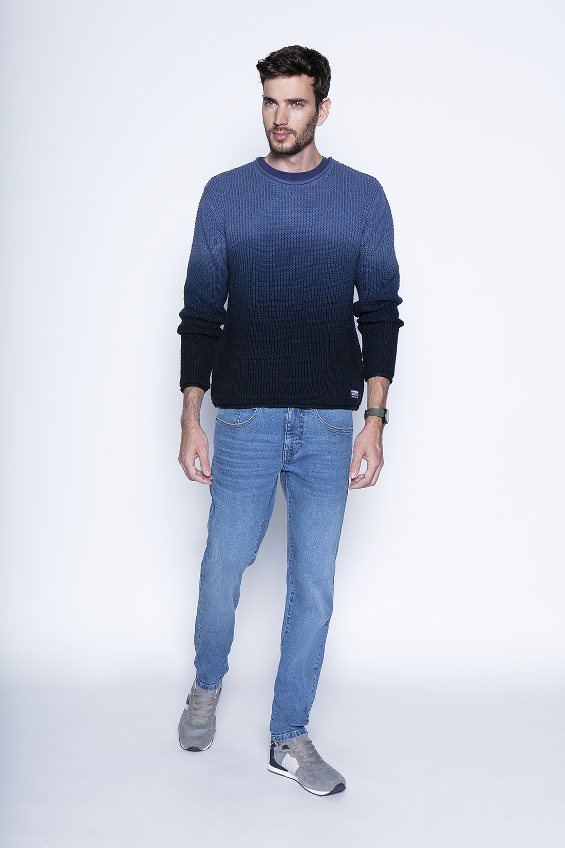 SWEATER BRENTWOOD FJ BLUE - 4